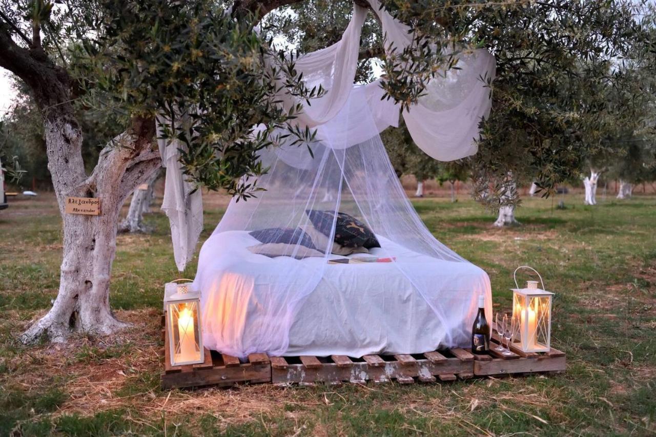 Glamping At A Lovely Tent In Skiaxtro- Marathopoli别墅 外观 照片
