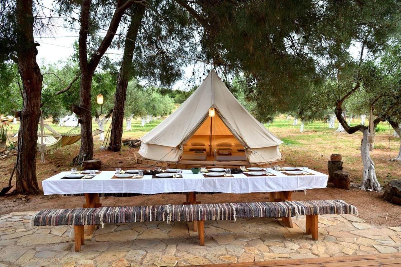 Glamping At A Lovely Tent In Skiaxtro- Marathopoli别墅 外观 照片