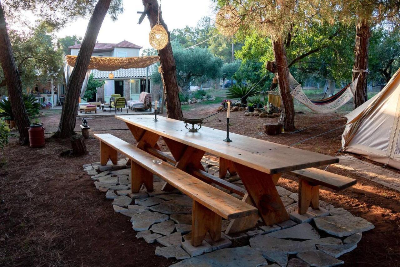 Glamping At A Lovely Tent In Skiaxtro- Marathopoli别墅 外观 照片